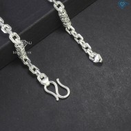 Lắc tay bạc nam hoạ tiết đốt trúc đẹp LTA0156