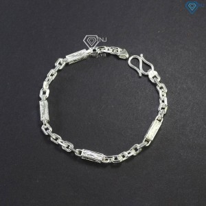 Lắc tay bạc nam hoạ tiết con báo LTA0158