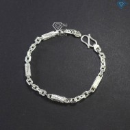 Lắc tay bạc nam hoạ tiết con báo LTA0158