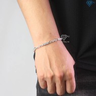 Lắc tay bạc nam hoạ tiết kim tiền LTA0165