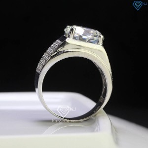 Nhẫn nam bản to đính kim cương Moissanite 12mm - Kiểm định GRA NNAM014