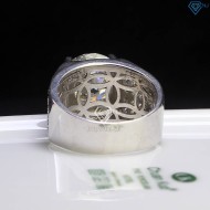 Nhẫn nam bản to đính kim cương Moissanite 12mm - Kiểm định GRA NNAM014