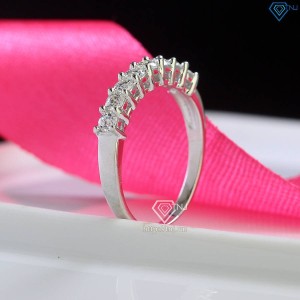 Nhẫn bạc nữ đính full kim cương Moissanite NNM0057