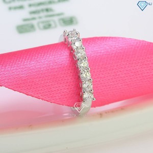 Nhẫn bạc nữ đính full kim cương Moissanite NNM0057