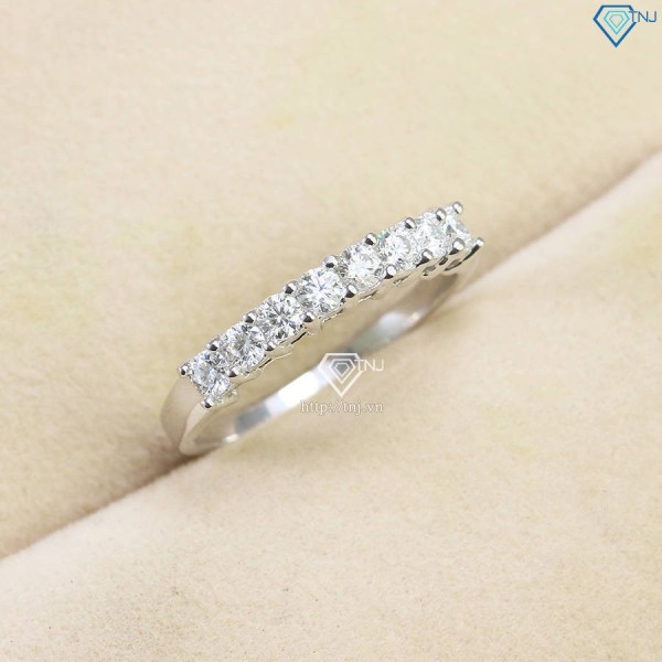 Nhẫn bạc nữ đính full kim cương Moissanite NNM0057