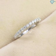 Nhẫn bạc nữ đính full kim cương Moissanite NNM0059