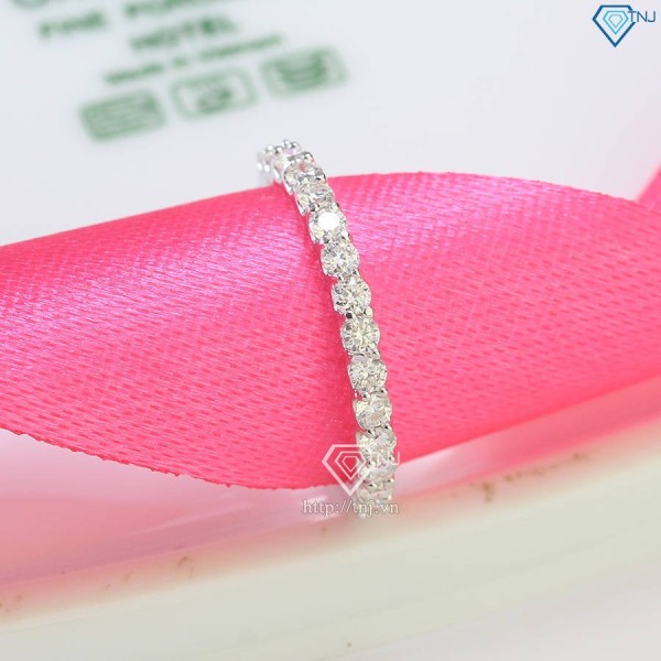 Nhẫn bạc nữ đính full kim cương Moissanite NNM0059