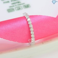 Nhẫn bạc nữ đính full kim cương Moissanite NNM0059