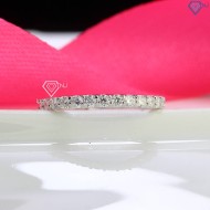 Nhẫn bạc nữ đính full kim cương Moissanite NNM0059