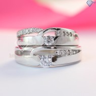 Nhẫn đôi bạc nhẫn cặp bạc đẹp ND0195 - Trang Sức TNJ