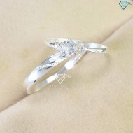 Nhẫn đôi bạc nam nữ sang trọng ND0494 - Trang Sức TNJ
