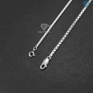 Vòng tay đôi bạc vòng tay cặp bạc đơn giản gắn nam châm LTD0046