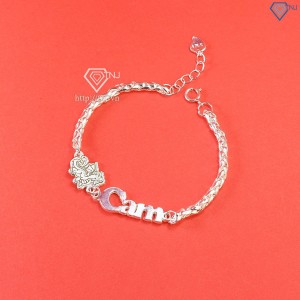 Quà trung thu cho bé lắc bạc cho bé khắc tên hình con rồng đẹp LTT0162