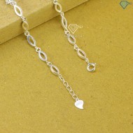 Quà trung thu cho người yêu lắc tay bạc nữ hình trái tim LTNM0002