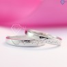 Nhẫn đôi bạc nhẫn cặp bạc đẹp trái tim ghép ND0274