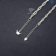 Vòng tay đôi bạc mắt xích cá tính khắc chữ cái theo yêu cầu LTD0061
