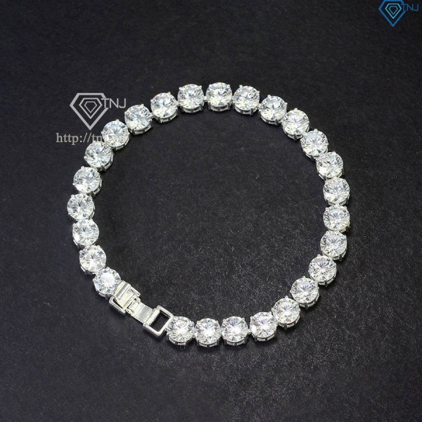 Lắc tay bạc Tennis cho nam đính đá 6mm LTA0175 - Trang Sức TNJ