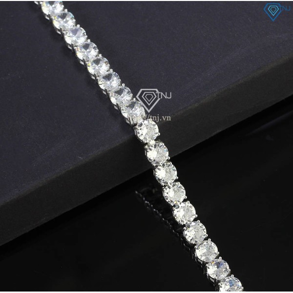 Lắc tay bạc Tennis cho nam đính đá 6mm LTA0175 - Trang Sức TNJ