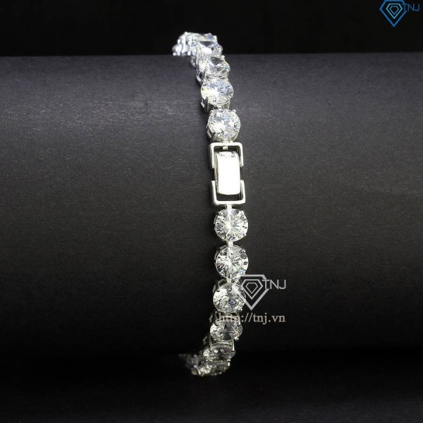 Lắc tay bạc Tennis cho nam đính đá 6mm LTA0175 - Trang Sức TNJ