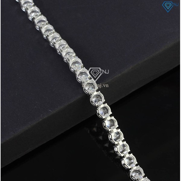 Lắc tay bạc Tennis cho nam đính đá 6mm LTA0175 - Trang Sức TNJ