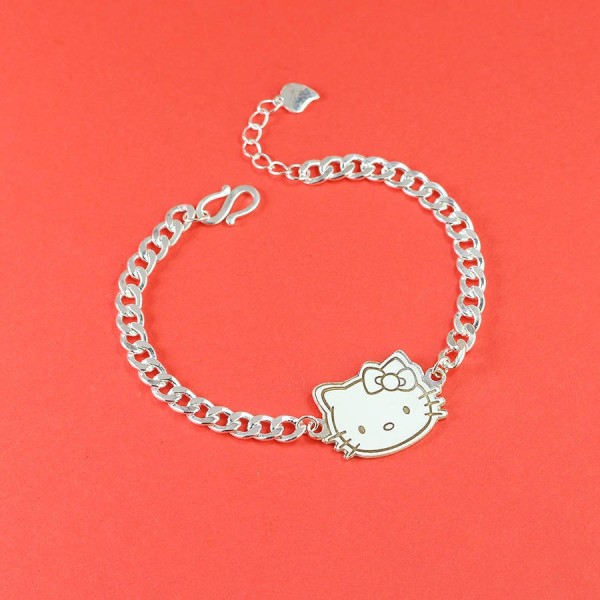 Lắc bạc cho bé khắc tên hình Hello Kitty LTT0166
