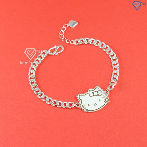 Lắc bạc cho bé khắc tên hình Hello Kitty LTT0166 - Trang Sức TNJ