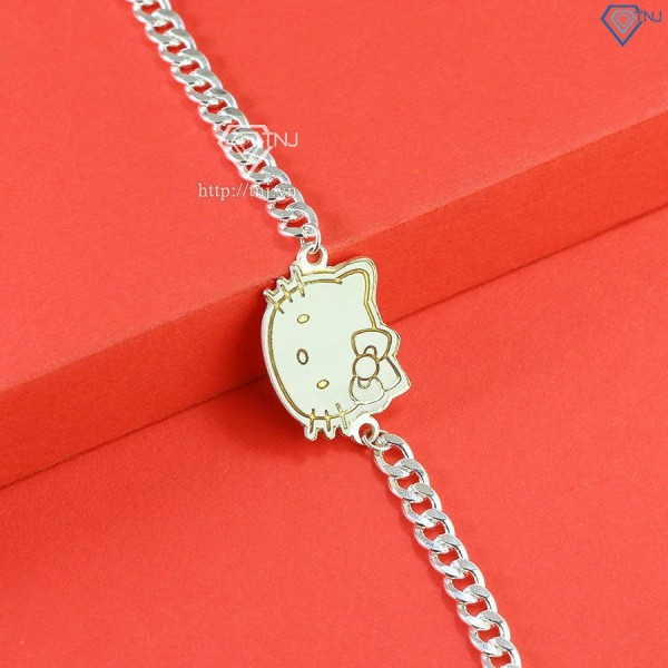 Lắc bạc cho bé khắc tên hình Hello Kitty LTT0166 - Trang Sức TNJ