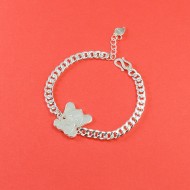 Lắc bạc cho bé mặt hình con voi khắc tên LTT0158