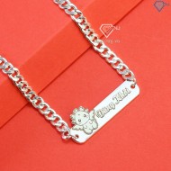 Lắc bạc cho bé hình con rồng khắc tên dễ thương  LTT0169