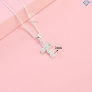 Dây chuyền nữ mặt thánh giá đính kim cương Moissanite DCNM0045