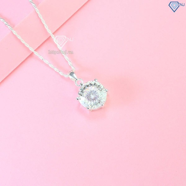 Dây chuyền nữ đính kim cương Moissanite 12.0mm 161 giác cắt DCNM0048