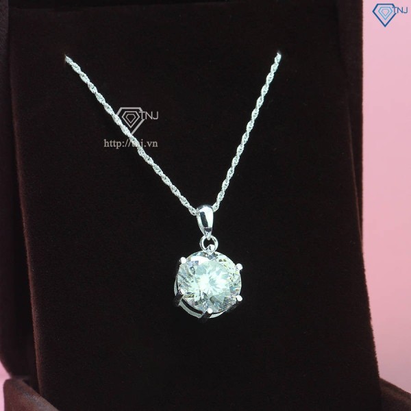 Dây chuyền nữ đính kim cương Moissanite 12.0mm 161 giác cắt DCNM0048