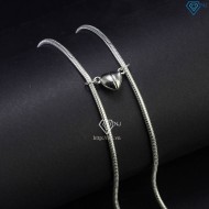 Vòng tay đôi bạc đơn giản khắc tên theo yêu cầu LTD0062