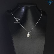 Dây chuyền bạc nữ mặt chữ theo yêu cầu hình con bướm DCN0759