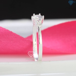 Nhẫn bạc nữ đơn giản đính đá NN0480 - Trang Sức TNJ