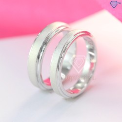 Nhẫn đôi bạc nhẫn cặp bạc trơn ND0160 - Trang sức TNJ