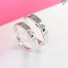 Nhẫn đôi bạc nhẫn cặp bạc đẹp ND0257