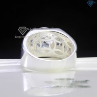 Nhẫn bạc nam đính đá chủ 10mm NNA0682 - Trang sức TNJ