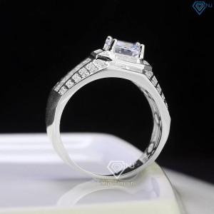Nhẫn nam bạc bản to đính đá NNA0691 - Trang sức TNJ