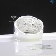 Nhẫn nam bạc bản to đính đá NNA0691 - Trang sức TNJ