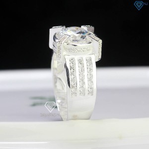 Nhẫn nam bạc cách điệu đính đá NNA0694 - Trang sức TNJ