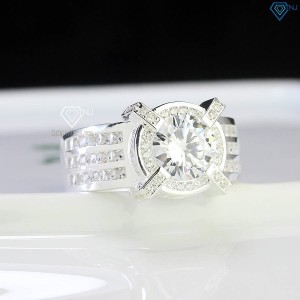Nhẫn nam bạc cách điệu đính đá NNA0694 - Trang sức TNJ