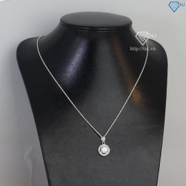 Quà 20 10 cho cô giáo dây chuyền nữ đính Moissanite 7.0mm DCNM0004