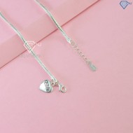 Lắc tay bạc nữ đơn giản khắc tên LTN0418