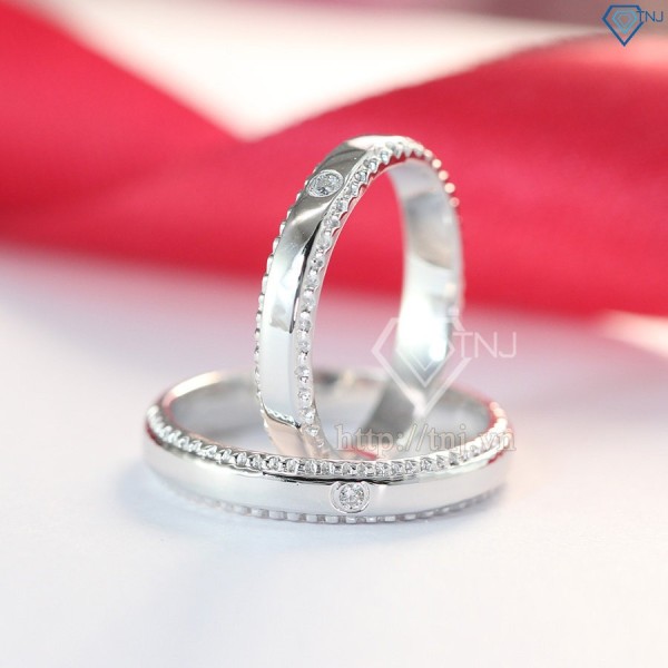 Nhẫn đôi bạc nhẫn cặp bạc đẹp đơn giản tinh tế ND0371 - Trang Sức TNJ