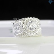 Nhẫn bạc nam hình con rồng đính đá NNA0702 - Trang sức TNJ