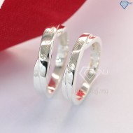 Nhẫn bạc đôi khắc tên theo yêu cầu ND0079 - Trang sức TNJ