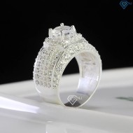 Nhẫn bạc nam Đà Nẵng bản nhỏ đính đá NNA0707 - Trang sức TNJ