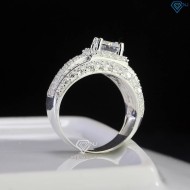Nhẫn bạc nam Đà Nẵng bản nhỏ đính đá NNA0707 - Trang sức TNJ
