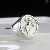 Nhẫn bạc nam hình con dê đơn giản NNA0708